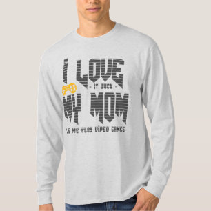 Camiseta Amo a mi mamá Basic Long Sleeve gris