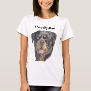 Camiseta Amo a mi mamá Rottweiler