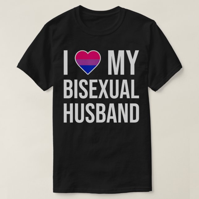 Camiseta Amo a mi marido bisexual (Diseño del anverso)