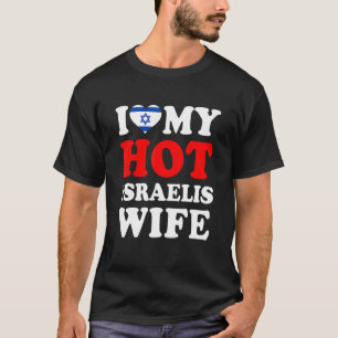 Camiseta Amo a mi marido de la esposa de los israelíes cali