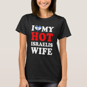 Camiseta Amo a mi marido de la esposa de los israelíes cali