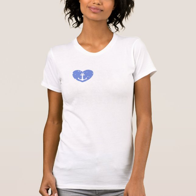 Camiseta Amo a mi marido de la marina (Anverso)