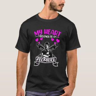 Camiseta Amo a mi marido fontanero esposa hija novia