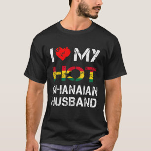 Camiseta Amo a mi marido ghanés Ghana