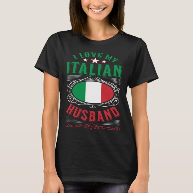 Camiseta Amo a mi marido italiano (Anverso)