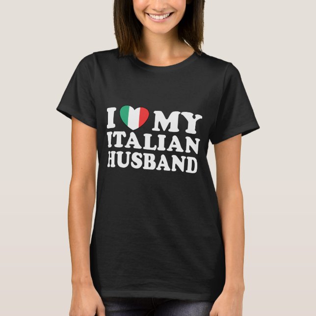 Camiseta Amo a mi marido italiano (Anverso)