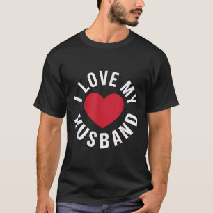 Camiseta Amo a mi marido matrimonio aniversario corazón mi 