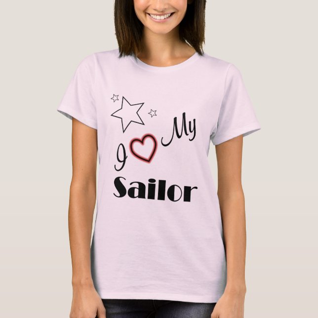 Camiseta Amo a mi marinero (Anverso)