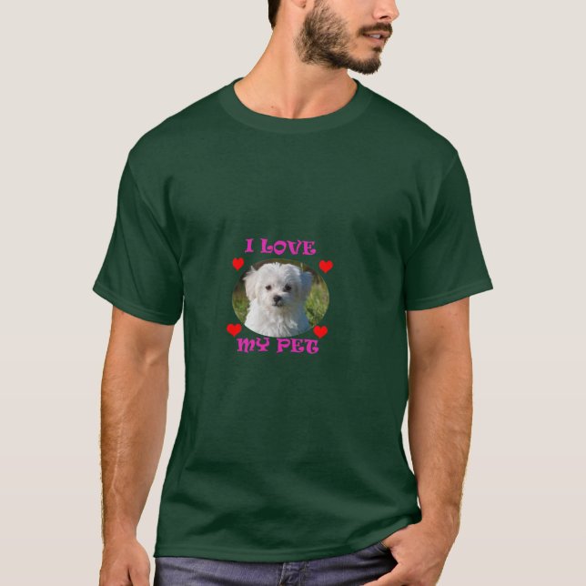 CAMISETA AMO A MI MASCOTA (Anverso)