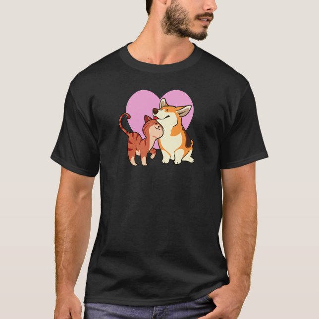 Camiseta Amo a mi Mascota | Gato y Perro Amante (Anverso)