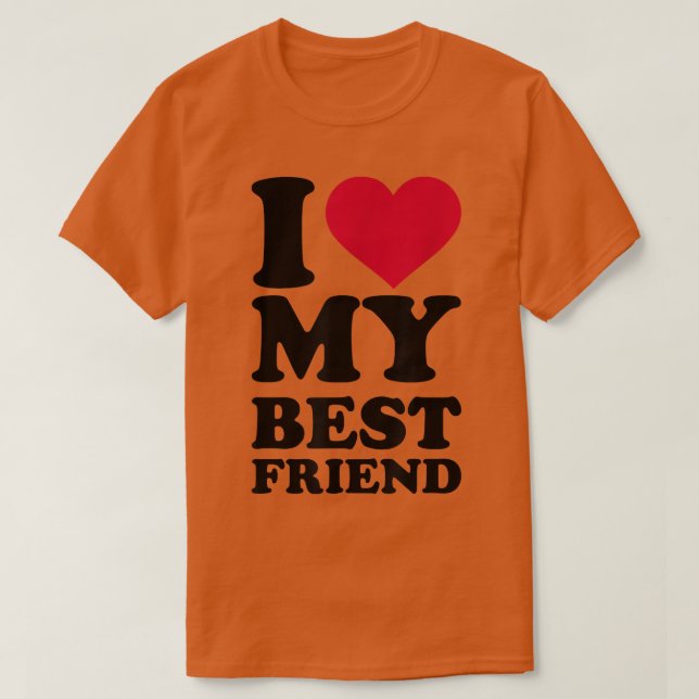 Camiseta Amo a mi mejor amigo (Diseño del anverso)