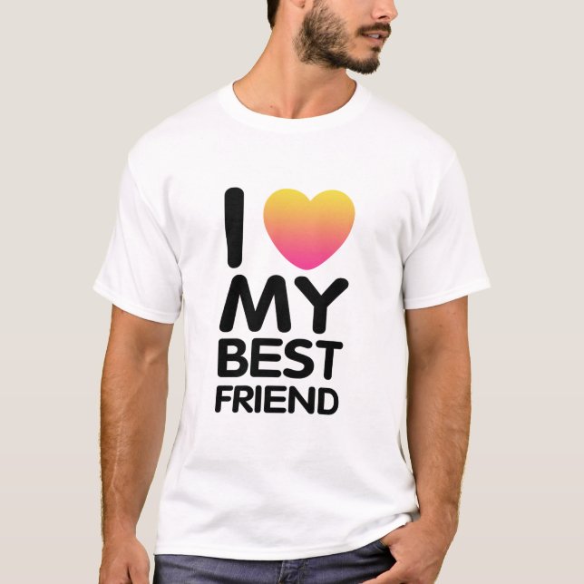 Camiseta Amo A Mi Mejor Amigo (Anverso)