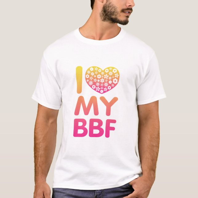 Camiseta Amo a mi mejor amigo (Anverso)
