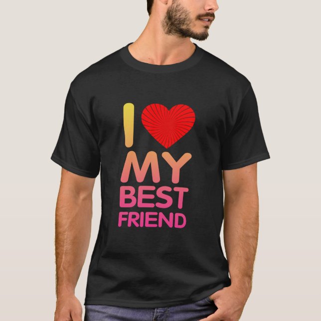 Camiseta Amo A Mi Mejor Amigo (Anverso)