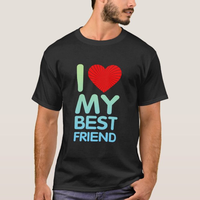 Camiseta Amo A Mi Mejor Amigo (Anverso)