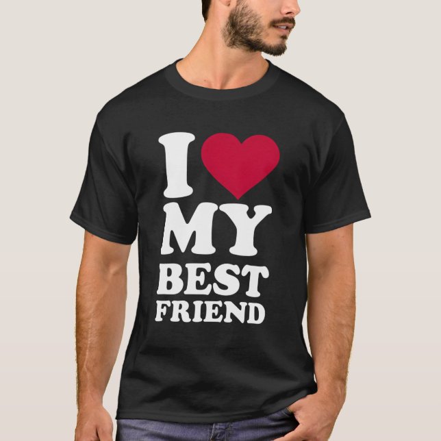 Camiseta Amo A Mi Mejor Amigo (Anverso)
