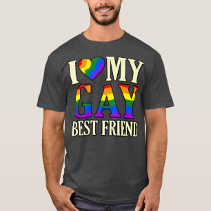 Camiseta Amo a mi mejor amigo gay Apoyo al mes del Orgullo 