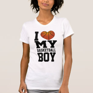 Camiseta Amo a mi muchacho del baloncesto
