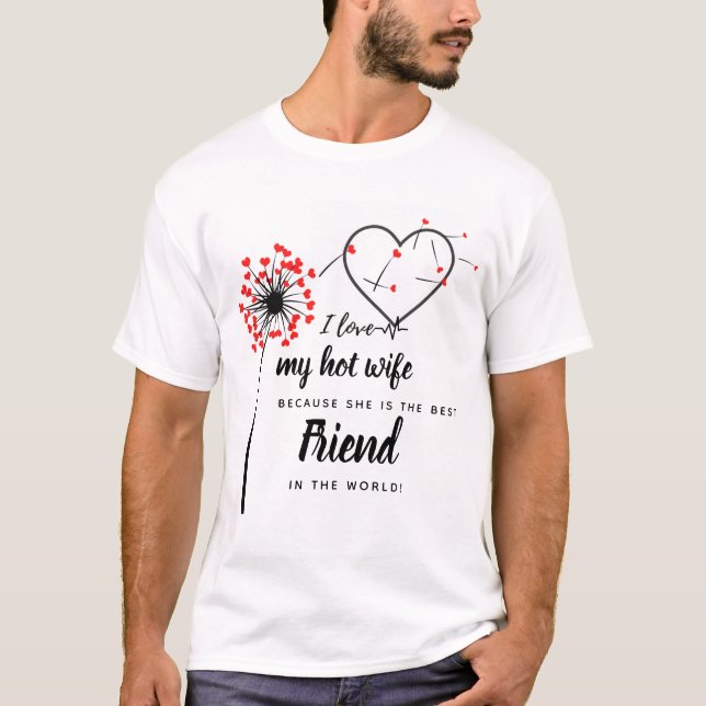 Camiseta Amo a mi mujer - FOTO personalizada de la mejor am (Anverso)