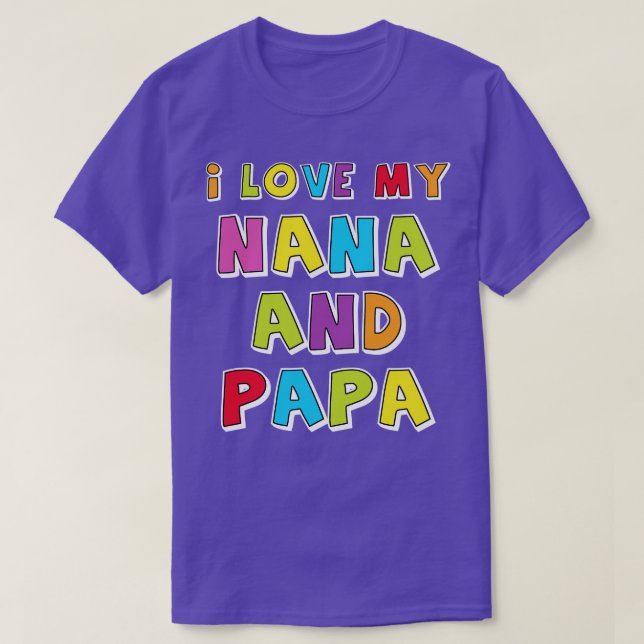 Camiseta Amo A Mi Nana Y A Mi Papa (Diseño del anverso)