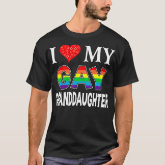 Camiseta Amo a mi nieta gay, el arcoiris lesbiana LGBT