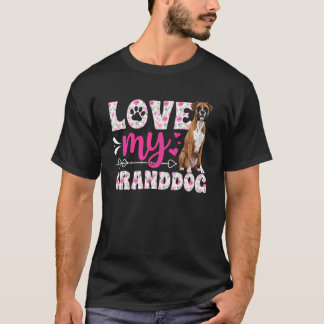 Camiseta Amo a mi nieto Boxer Abuela de un Boxer Abuela