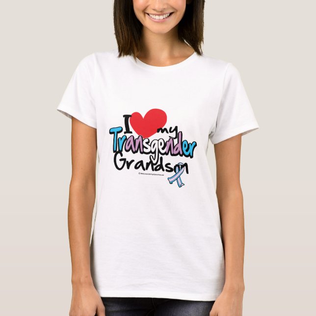 Camiseta Amo a mi nieto del transexual (Anverso)