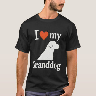 Camiseta Amo a mi nieto perro Labrador Retriever - para due