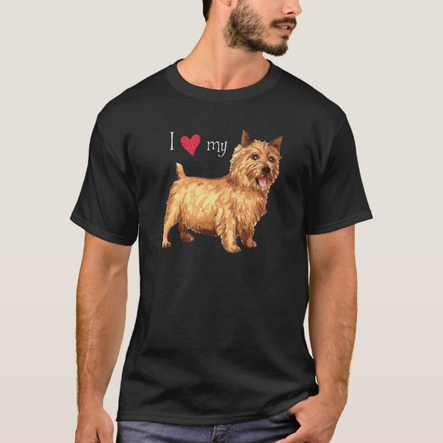 Camiseta Amo a mi Norwich Terrier (Anverso)