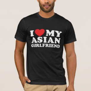 Camiseta Amo a mi novia asiática