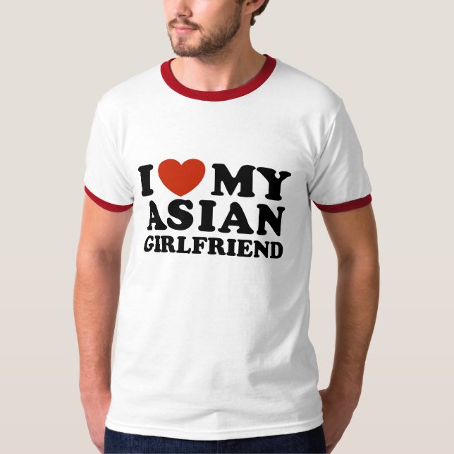 Camiseta Amo a mi novia asiática (Anverso)