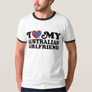 Camiseta Amo a mi novia australiana