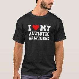 Camiseta Amo a mi novia autista - Diseño Retro