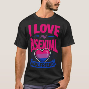 Camiseta Amo A Mi Novia Bisexual Novia Cute Bi Orgullo Anni