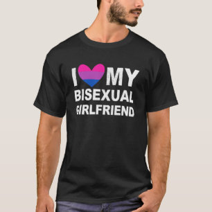 Camiseta Amo a mi novia bisexual Orgullo LGBT LGBTQ