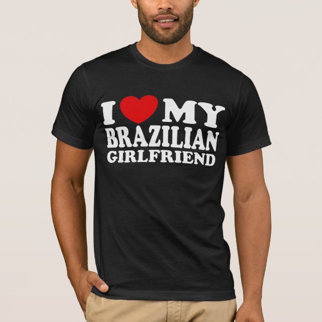 Camiseta Amo A Mi Novia Brasileña (Anverso)