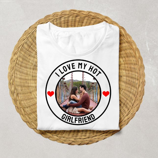 Camiseta Amo a mi novia caliente Parejas Personalizado Foto (Subido por el creador)