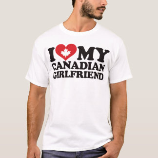 Camiseta Amo a mi novia canadiense