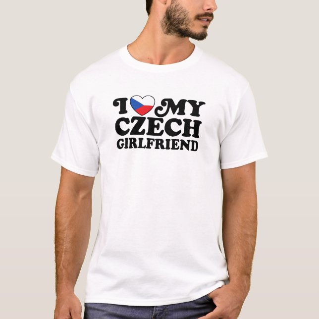 Camiseta Amo A Mi Novia Checa (Anverso)