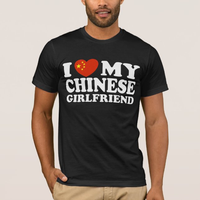 Camiseta Amo A Mi Novia China (Anverso)