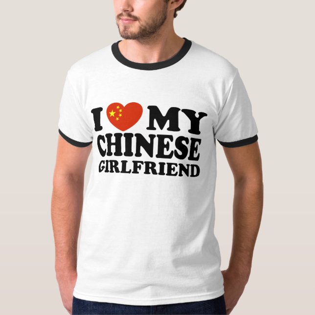 Camiseta Amo A Mi Novia China (Anverso)