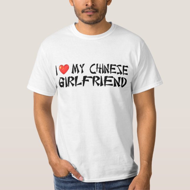 Camiseta Amo a mi novia china (Anverso)