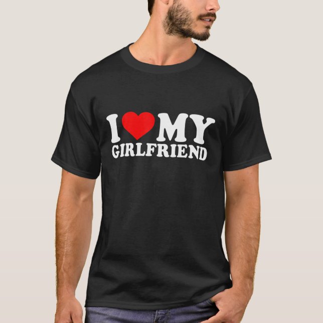 Camiseta Amo A Mi Novia | Corazón de mi novia GF (Anverso)