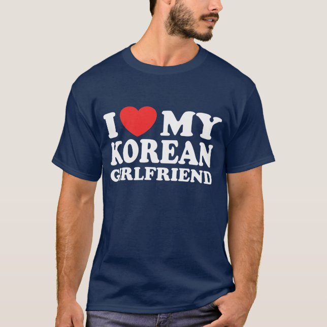 Camiseta Amo A Mi Novia Coreana (Anverso)