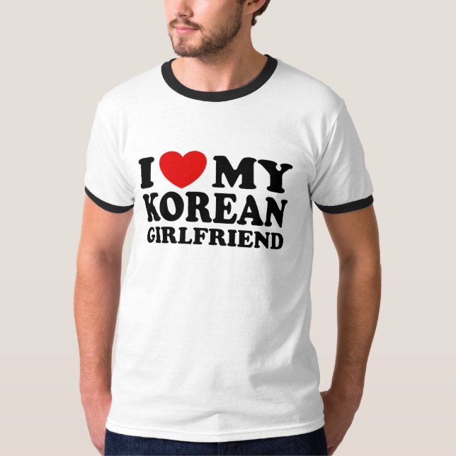 Camiseta Amo A Mi Novia Coreana (Anverso)