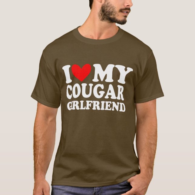 Camiseta amo a mi novia Cougar (Anverso)