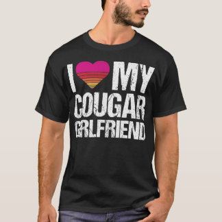 Camiseta Amo a mi novia Cougar Me encanta Mi Cougar Gf