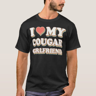 Camiseta Amo a mi novia cougar vintage