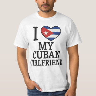 Camiseta Amo a mi novia cubana adorar el corazón de la band