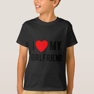 Camiseta Amo a mi novia Cute Matching Valentine Boyfr